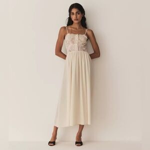 Still NWT Doen Corinne Dress mother of pearl NWT